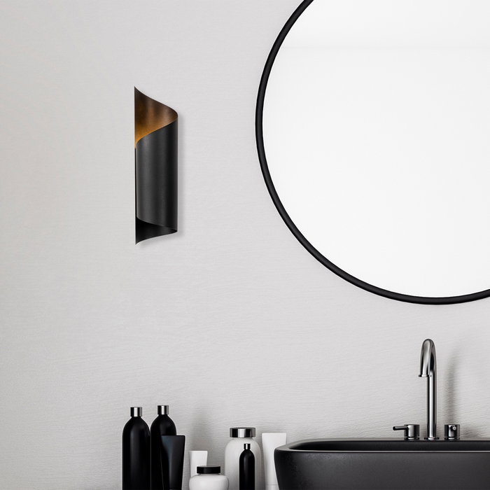 Opviq Lámpara de pared moderna e industrial en negro Opviq Lámpara de pared moderna e industrial en negro